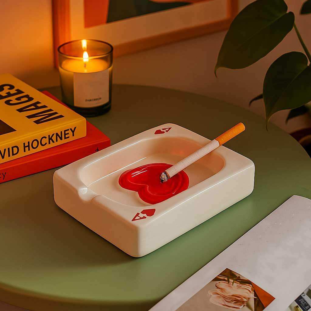 Ace of Hearts & Spades Ashtray