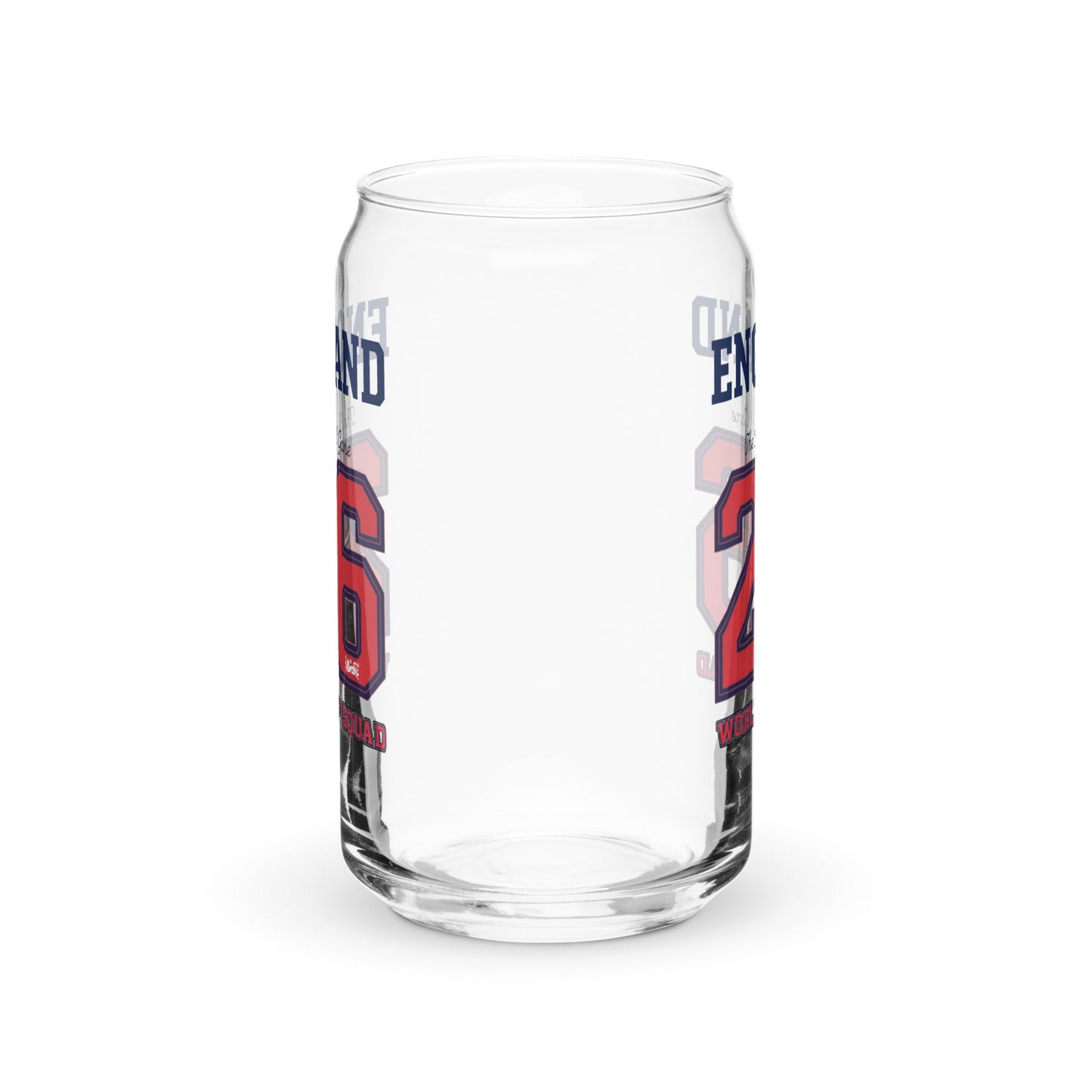 England World Cup '26' Can-Shaped Glass