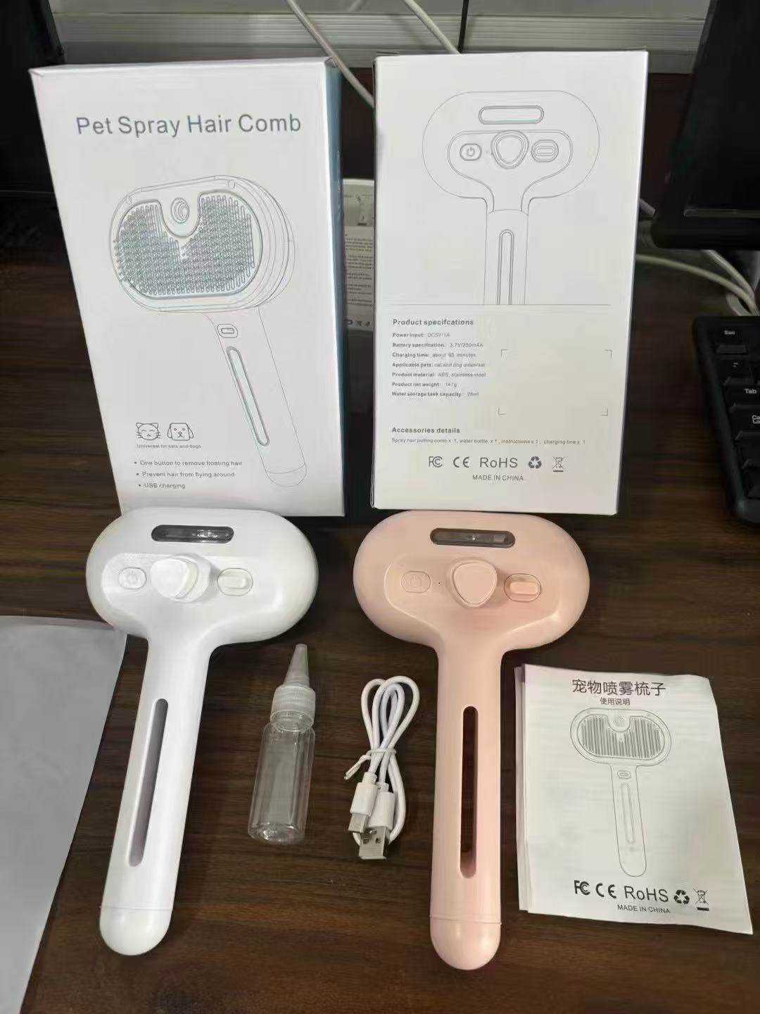 Spray Pet Grooming Comb