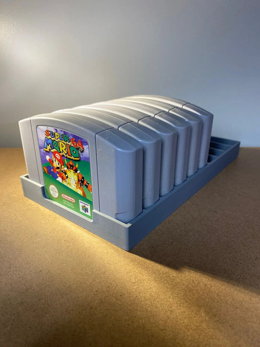 N64 Game Display Storage for 12 Nintendo 64 Cartridges - 12 Games