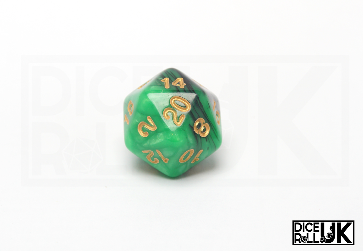 Elemental Dice | Black & Green