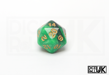 Elemental Dice | Black & Green