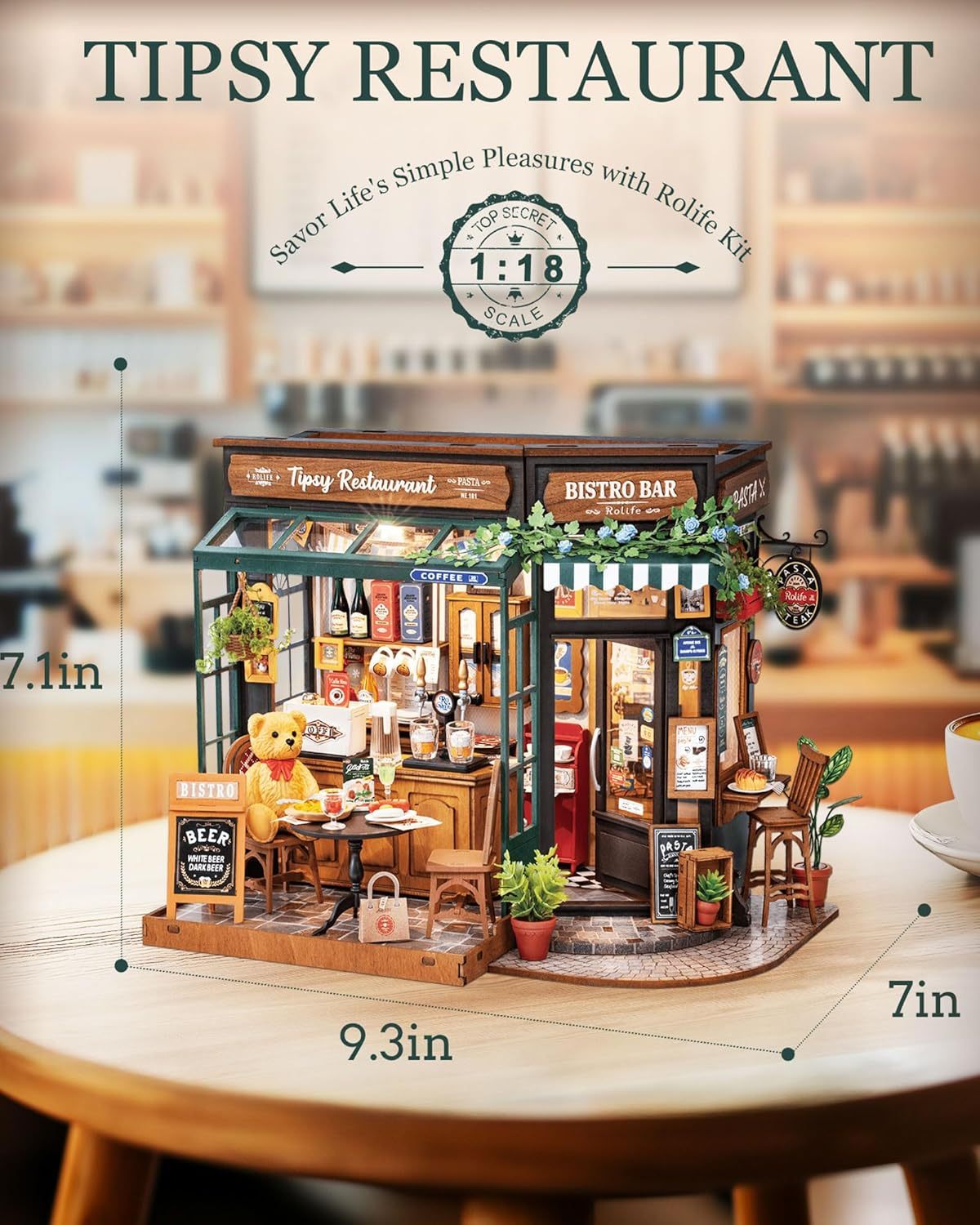 Tipsy Restaurant Miniature Model Kit