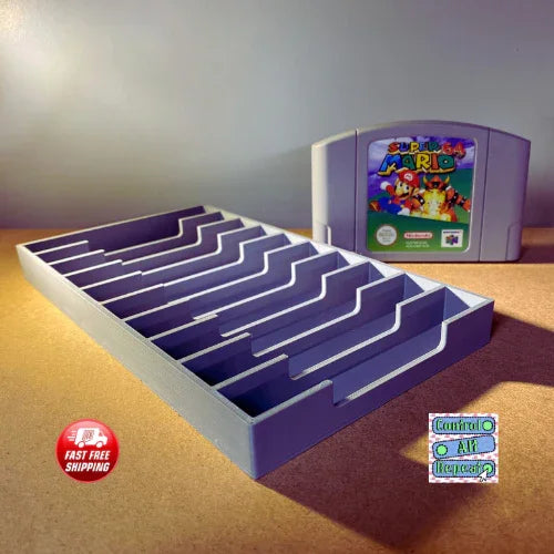 N64 Game Display Storage for 12 Nintendo 64 Cartridges - 12 Games