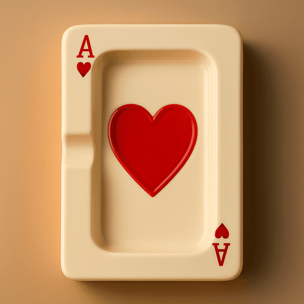 Ace of Hearts & Spades Ashtray